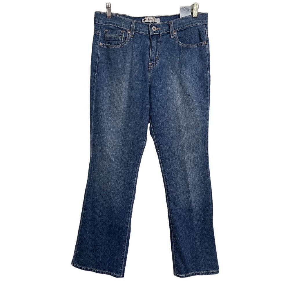 Levi's Women's Dark Wash Mid Rise 515 Boot Cut Stretch Jeans Size 8